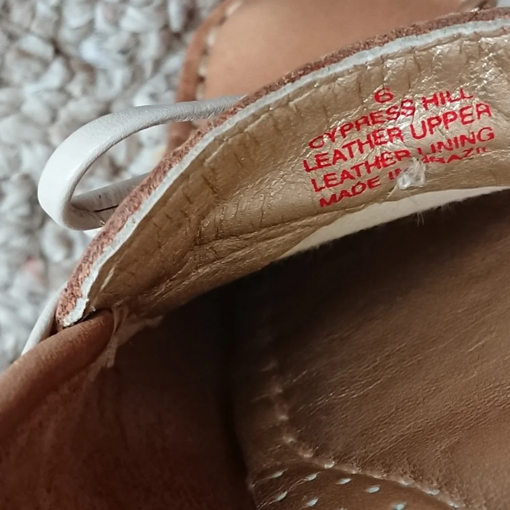 Marc Joseph Cypress Hill Tan Leather Loafers size 6